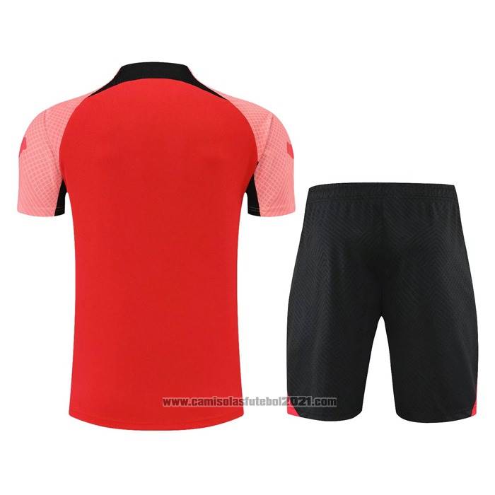Fato de Treino Liverpool Manga Curta 2022-2023 Vermelho - Calcas Curta